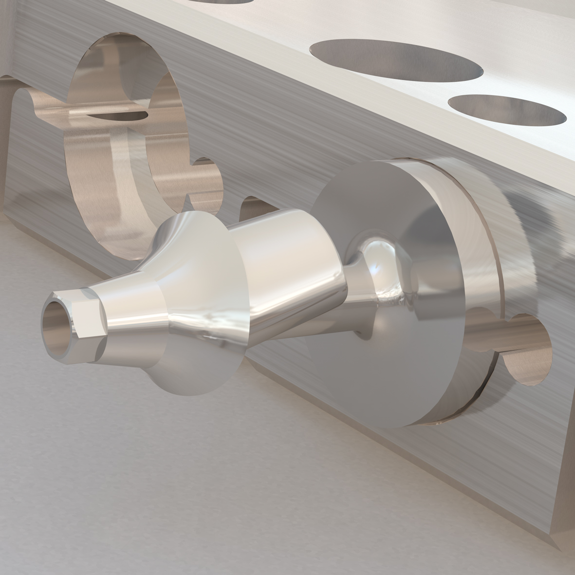 Einteilige Titan- /CoCr-Abutments aus Medentika Preface-Rohlingen
